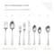 Table 12 50 Piece Flatware Set, Stainless Steel Kitchen Utensils Set, Dishwasher Safe TF50S70T - alternate 5
